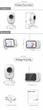 Видеоняня Baby Monitor ABM600 +гибкий держатель , датчик звука, беспроводная радионяня с портативным дисплеем и измерением температуры - изображение 9