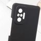 Чохол Silicone Cover Lakshmi Full Camera (AAA) для Xiaomi Redmi Note 10 Pro / 10 Pro Max Чорний / Black - зображення 4
