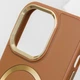 Шкіряний чохол SnapCase with MagSafe для Apple iPhone 12 Pro Max (6.7") Brown - изображение 7