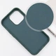 Шкіряний чохол SnapCase with MagSafe для Apple iPhone 12 Pro Max (6.7") Green - изображение 4