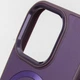 Шкіряний чохол SnapCase with MagSafe для Apple iPhone 12 Pro Max (6.7") Dark Purple - изображение 6
