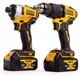 Аккумуляторный набор DeWalt DCK2062M2T (18В, 13 мм, 4 Ач) дрель-шуруповерт DCD709 и гайковерт DCF809 + 2 АКБ, ЗУ (23796) - изображение 5