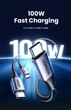 Кабель 2в1 Ugreen One-for-two Fast Charging (2 Type-C) 100W (1.5m) Black - зображення 6