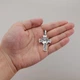 Серебряный крестик мужской Лик Иисуса в терновом венке черненый большой с молитвой 3111 - изображение 4