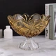 Фруктовниця на нозі янтарного кольору 285 мм Bohemia Flora Amber 6KG79 72S70 280 H - зображення 2