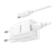 Зарядний комплект Hoco C146A Mini Charger 1USB-C PD/QC 20W 5V/3A Type-C to Type-C White (35279_3345665) - зображення 6