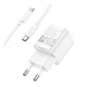 Зарядний комплект Hoco C146A Mini Charger 1USB-C PD/QC 20W 5V/3A Type-C to Type-C White (35279_3345665) - зображення 7