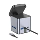 Док-станция Hoco HB49 HD / USB3.0 / SD / TF / RJ45 Wireless 15W, Gray - изображение 7