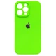 Чохол Fiji Silicone Case Full Camera для Apple iPhone 16 Pro Max бампер накладка із захистом камери Neon Green - зображення 1
