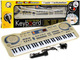 Keyboard Ramiz interaktywny + Mikrofon + Nagrywanie + USB MP3 Bezowy (5903864900132) - obraz 1