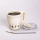 Термочашка Coffee & Tea с трубочкой, бежевая, Аксессуар для напитков, Сохраняет тепло и холод - изображение 3