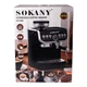 Кофемашина рожковая Sokany SK-6866 с капучинатором и кофемолкой, 2 л Черный - изображение 7