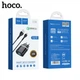Сетевое зарядное устройство 18W QC3.0 Hoco QC3 Black - изображение 2