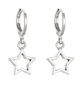 Сережки конго Fashion Jewerly ЗВЕЗДОЧКИ корейский стиль kpop y2k серебристые (SVS) - изображение 3