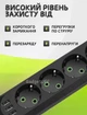 Удлинитель сетевой переноска 2м на 5 розеток + 3USB UA Power F05U Черный - изображение 5