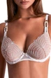 Бюстгальтер push-up Aubade 75C Белое золото (gold feather) (108327) - изображение 1