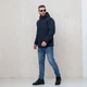 Демисезонная мужская куртка большого размера UF-fashion 73-CTF 64 темно-синий - изображение 5