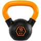 Гиря тренировочная цельная обрезиненная с окрашенной ручкой LiveUp Urethane competition kettlebell UAZE5336-10 10кг (чугун, черный-оранжевый) - изображение 1