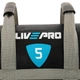 Мешок утяжелитель 5 кг для кроссфита 57х22 см Power Bag LiveUp LP8120-5 черный-серый - изображение 6