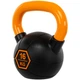 Гиря тренировочная цельная обрезиненная с окрашенной ручкой LiveUp Urethane competition kettlebell UAZE5336-16 16кг (чугун, черный-оранжевый) - изображение 2