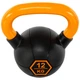 Гиря тренировочная цельная обрезиненная с окрашенной ручкой LiveUp Urethane competition kettlebell UAZE5336-12 12кг (чугун, черный-оранжевый) - изображение 3