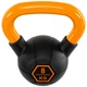 Гиря тренировочная цельная обрезиненная с окрашенной ручкой LiveUp Urethane competition kettlebell UAZE5336-8 8кг (чугун, черный-оранжевый) - изображение 3