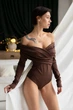 Боди Tales Lenora S коричневый (kd6073-002) - изображение 4