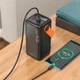 УМБ портативне зарядне Power Bank Borofone Magnifico BJ66A 50000mAh, 2USB, Type-C, QC, чорне - зображення 8