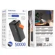 УМБ портативне зарядне Power Bank Borofone Magnifico BJ66A 50000mAh, 2USB, Type-C, QC, чорне - зображення 9