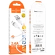 Кабель Hoco X109 Energy silicone charging data cable Micro White - изображение 2