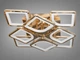 Светодиодная люстра мощностью THE LIGHT 115Вт, золото люстра плоская - изображение 2
