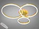 Светодиодная люстра кольца с пультом, димером, подсветкой, THE LIGHT 120 Вт. - изображение 1