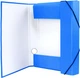 Папка-бокс H-Tone А4 на резинках 50 мм Синяя (JJ409342-blue) - изображение 2