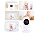 Видеоняня Baby Monitor SM-32 + гибкий держатель камеры, датчик звука, беспроводная радионяня с портативным дисплеем и измерением температуры Поворотная радионяня с энергосберегающим режимом - изображение 4