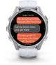 Smartwatch Garmin fenix 8 43mm AMOLED Silver with Whitestone Silicone Band (010-02903-00) - obraz 7