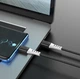 Кабель для зарядки и передачи данных Hoco X82 Type-C to Type-C 60W силиконовый Silicone Black - изображение 3