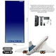 Арт Держатель Рамка 115x50 см. на Стену для Фирменного Конструктора Icons Concorde AIRBUS Самолет Конкорд (10318) Type-B - изображение 4
