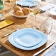 Тарелка бирюзовая квадратная десертная Luminarc Carine Light Blue 19 см (P4245) - изображение 2