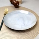 Плоская гранитная серая тарелка 19 см Luminarc Diwali Marble Granit - изображение 6