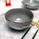 Глубокий графитово-серый салатник 14 см Ardesto Bagheria Pastel Grey - изображение 2