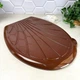 Коричневая крышка + сиденье для унитаза Ромашка Efe plastics - изображение 2
