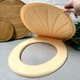 Бежевая крышка+сиденье для унитаза Ромашка Efe plastics - изображение 5
