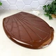 Коричневая крышка + сиденье для унитаза Ромашка Efe plastics - изображение 5