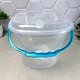 Квадратное пластиковое ведро с крышкой 6 л Прозрачное Smart Алеана - изображение 8