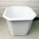 Белое объемное цветочное напольное кашпо 32*32*28 см 16 л , Дама Алеана - изображение 7