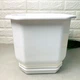 Середній вазон квітковий 4 л білого кольору, Дама Алеана - зображення 5