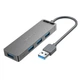 USB хаб розширювач HUB 3.0 адаптер розгалужувач на 4 порти юсб концентратор зі шнуром Vention 4 в 1 - зображення 12