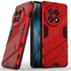 Защитный чехол с подставкой Deexe Bibercas для OnePlus 13 - Red - изображение 1