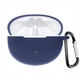 Чохол-накладка DK Silicone Candy Friendly з карабіном для Huawei FreeBuds 4i (dark blue) - зображення 1