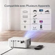 Мультимедийный домашний проектор AKIYO O1 HD LED ANSI 100 Лм WiFi Bluetooth - изображение 3